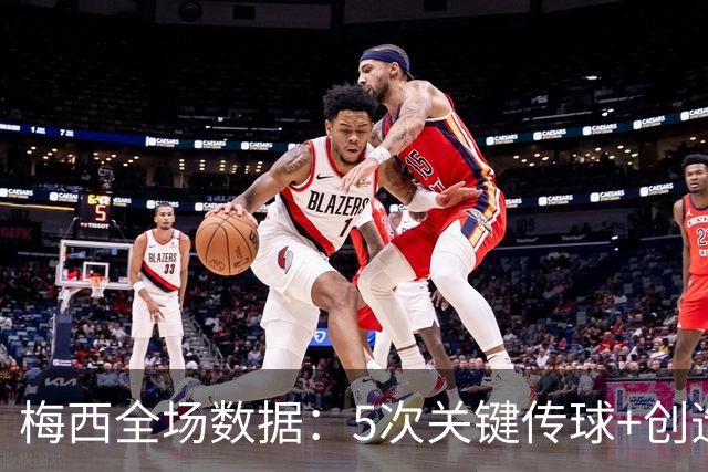 梅西全场数据：5次关键传球+创造2次得分机会